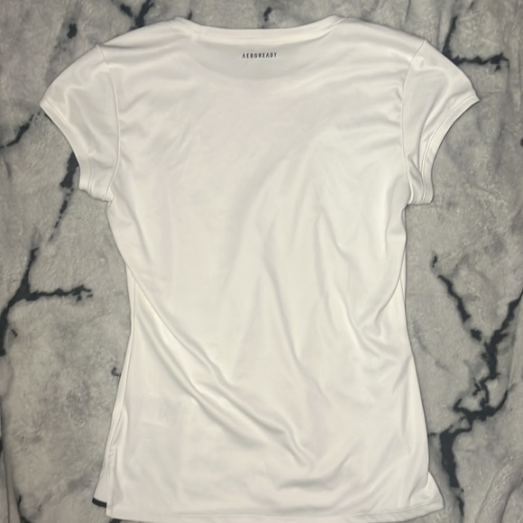 Adidas Aeroready white shirt (S) - Picture 3 of 6